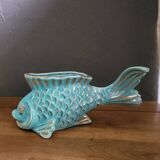 Fish Turquoise Vase 1950 Paby