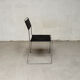 Set of 8 Italian Chairs in leather and steel, 1970