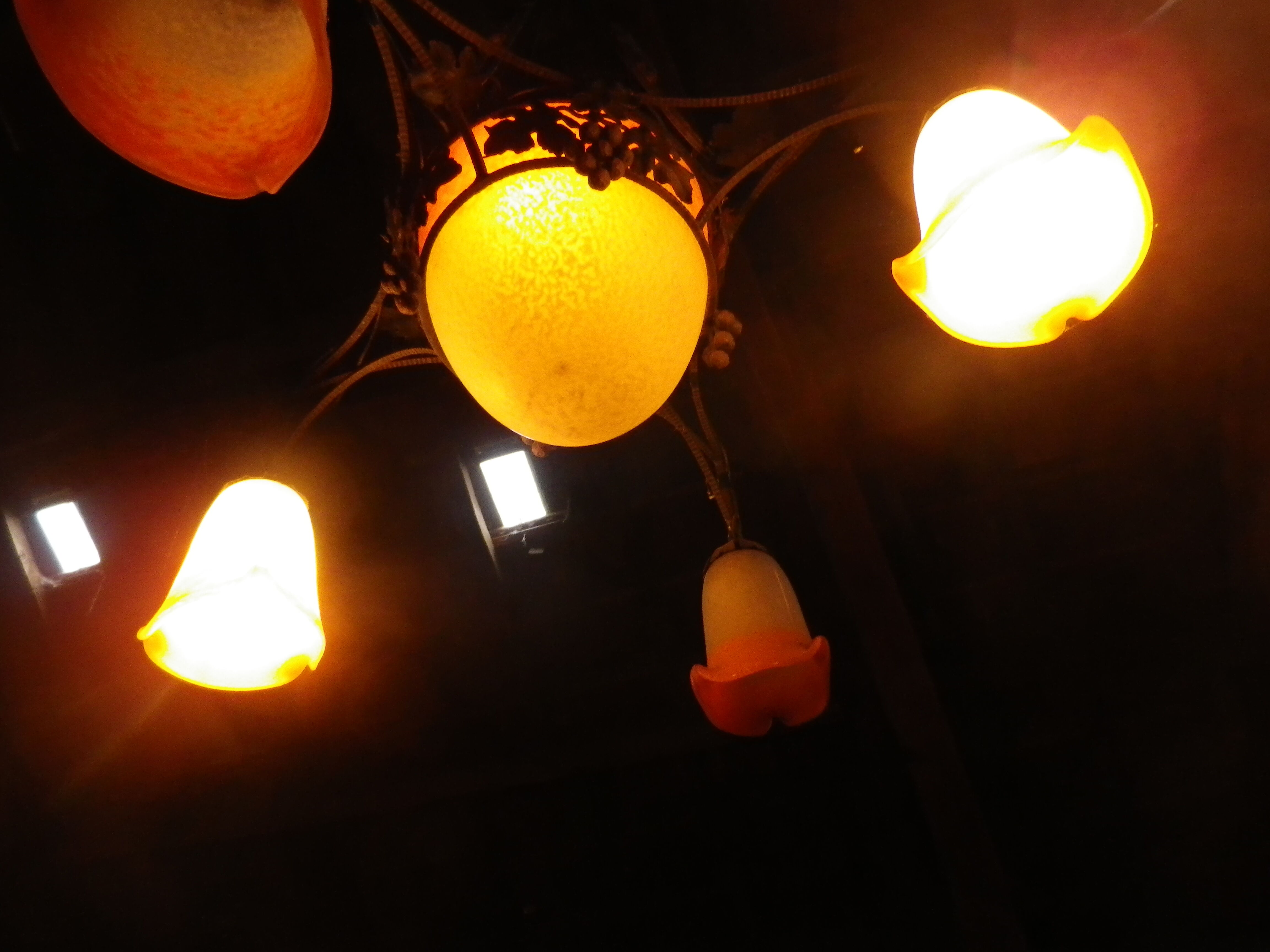 chandelier Rethondes glass paste