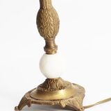 Pied de lampe en laiton vintage