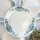 4 flat plates Terre de fer Longchamp model Lutèce Made in France
