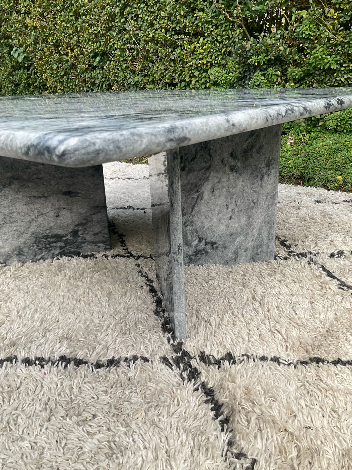 Vintage square marble coffee table from the 70s-80s.