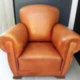 Paire de fauteuils club 1950