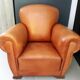 Paire de fauteuils club 1950