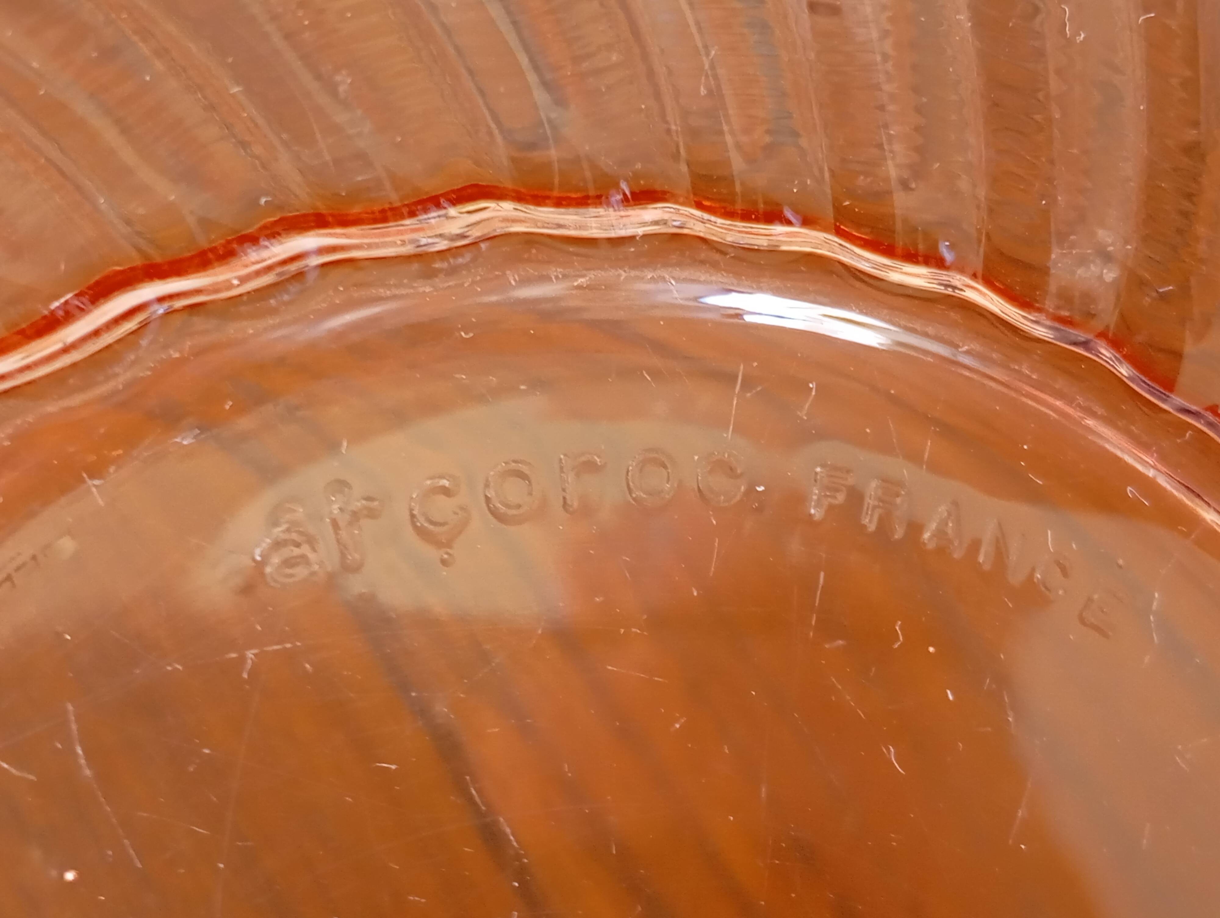 Rosaline Arcoroc glass salad bowl