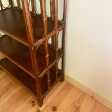 Vintage rattan bookcase