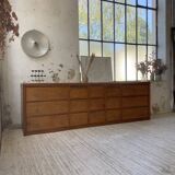 XXL golden oak craft furniture from the 50s