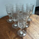 6 verres modèle frise à la grecque - 1890/1910