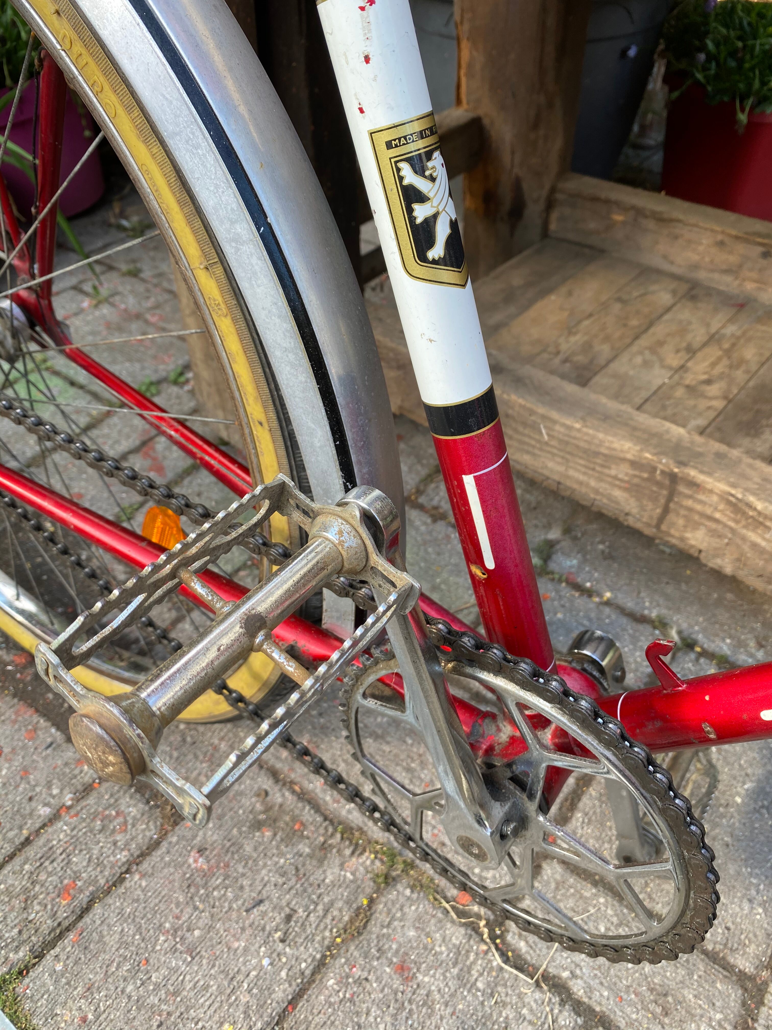 Fourche Vélo Ancienne PEUGEOT HELIUM - Stock Ancien - Vieux Vélo Course