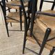 Série de 6 chaises en bois & cordes - italie 1960