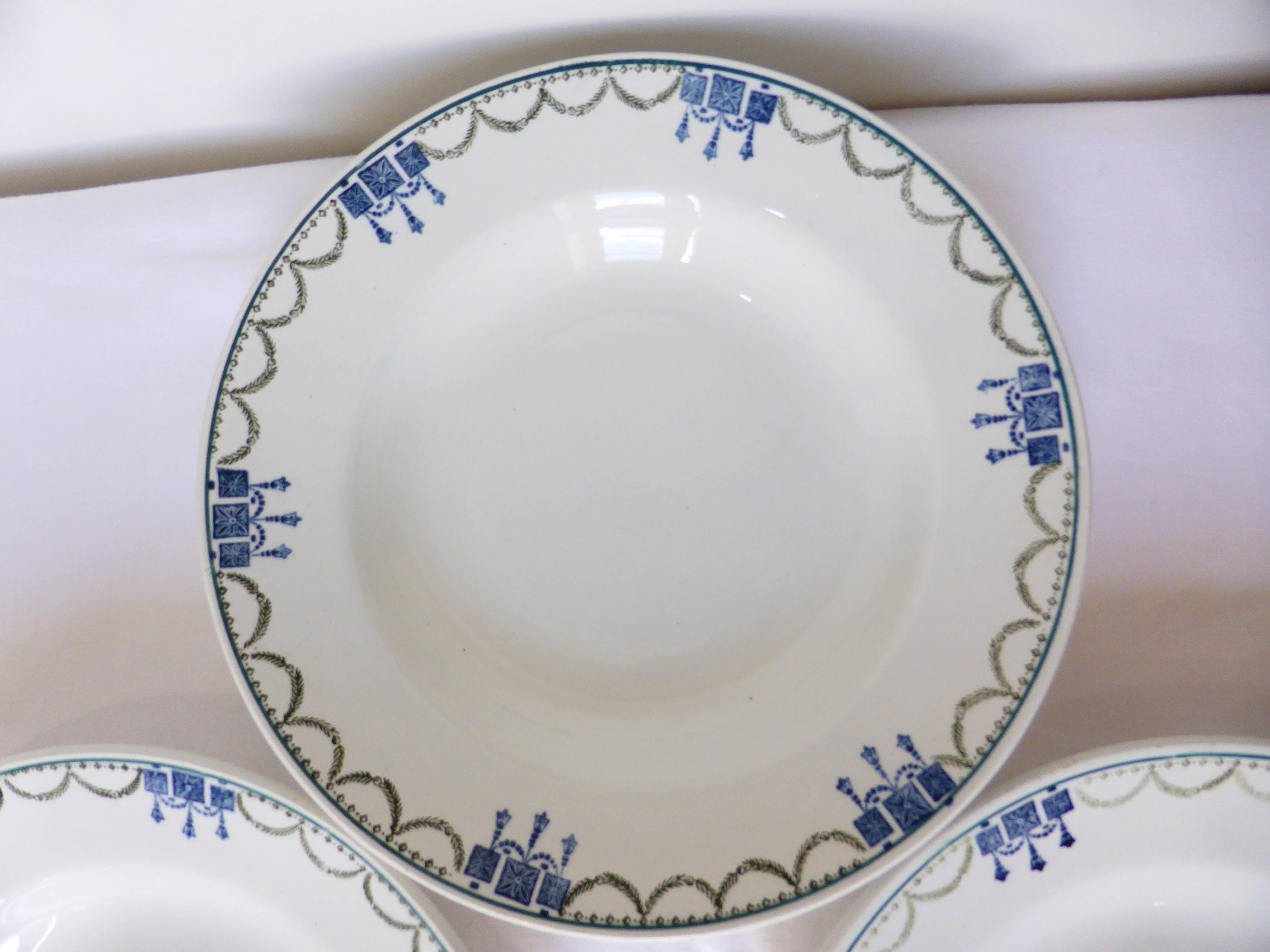 3 vintage deep plates from St Amand 220645