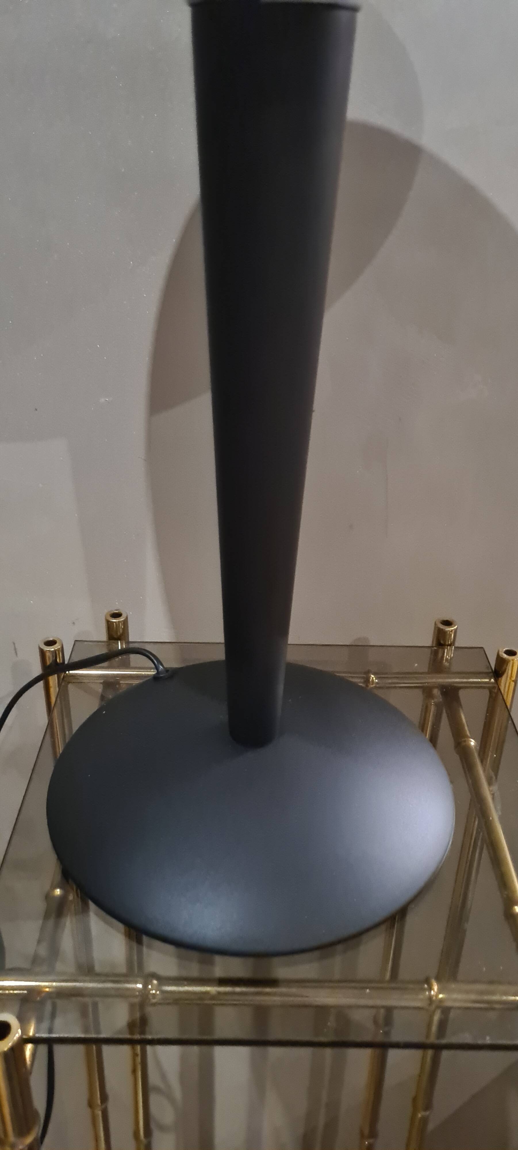 Chrome gold mushroom lamp (known as liner) 1975 to 85., h41 x l31 good condition