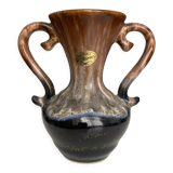 Grand feu grès Flammes vase