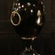 Black lamp in Hollywood Regency style