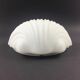 Set of 3 Large Opaline Glass Shell-Shaped Wall Lights from Limburg, 1970s