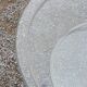 Round coffee table Perre Vandel Villa d'Este double tops in glass base gold metal