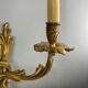 2 antique wall sconces in gilded bronze, Louis XV style