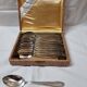 12 teaspoons silver art deco