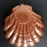 Copper cake mold shell 32 x 31 cm
