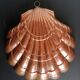 Copper cake mold shell 32 x 31 cm