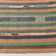 6x11 Wool Vintage Kilim Rug, Ethnic Patterned Rug, 177x332Cm