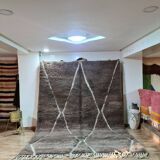 Berber Beni Ouarain Rug Taupe 300x200cm - Handmade