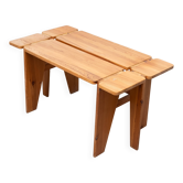 Table en pin Rauni Peippo Apila unique, Finlande, 1960.