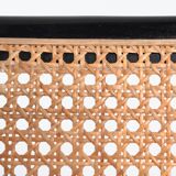 Lot de 2 tabourets de bar Bauhaus en osier