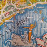 Map poster of Saint Juan Les Pins
