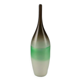 Vintage green glass vase, Northern Europe, 1960s