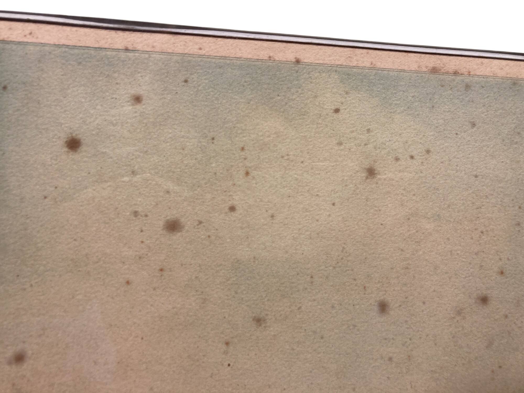 Framed engraving of a landscape