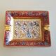 Hermes - Paris - Porcelain ashtray Hunting in India - red / gold