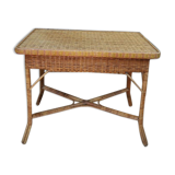 1960 rattan dining table