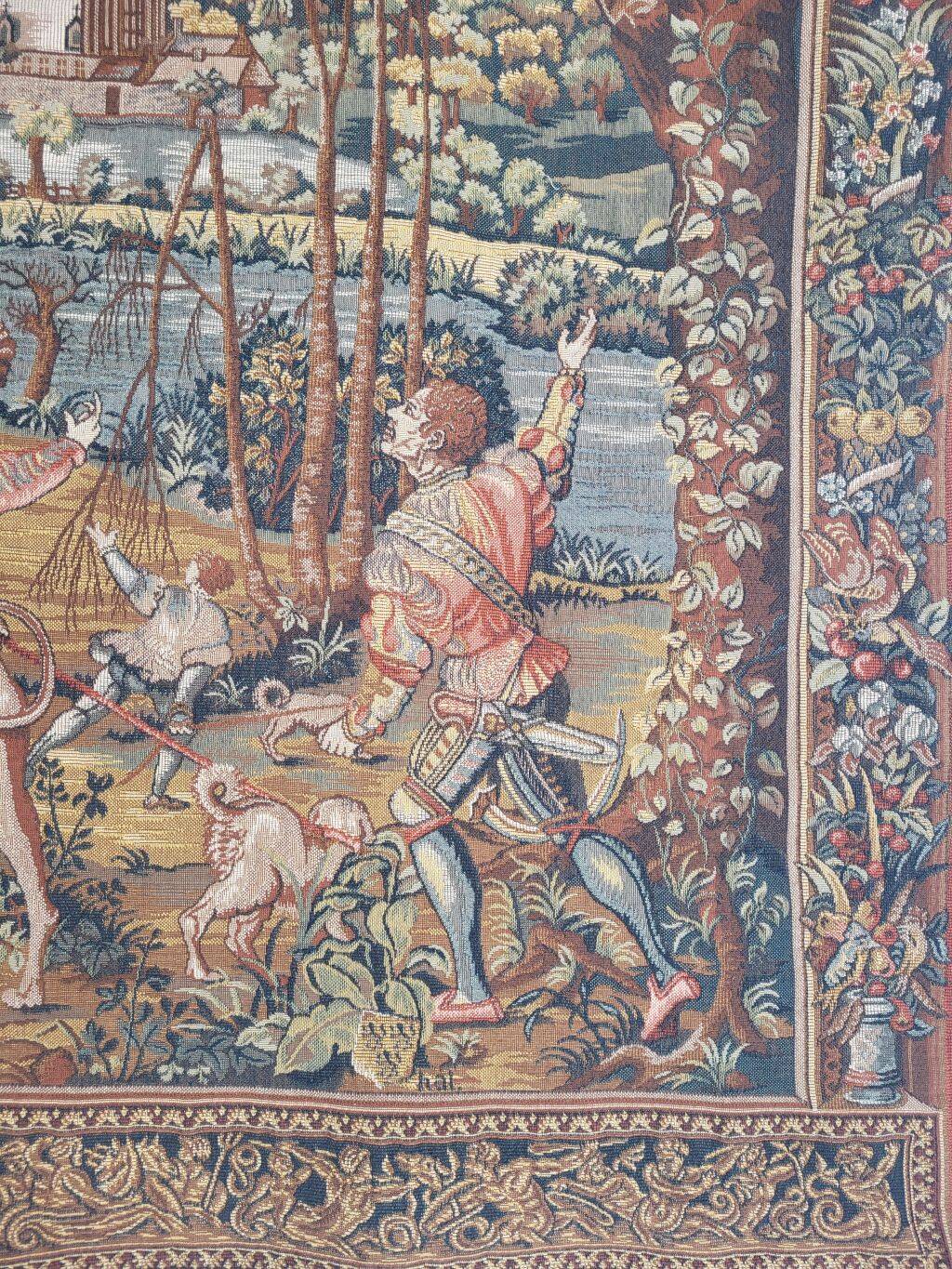 Vintage Tapestry Aubusson Style Made in France with Label