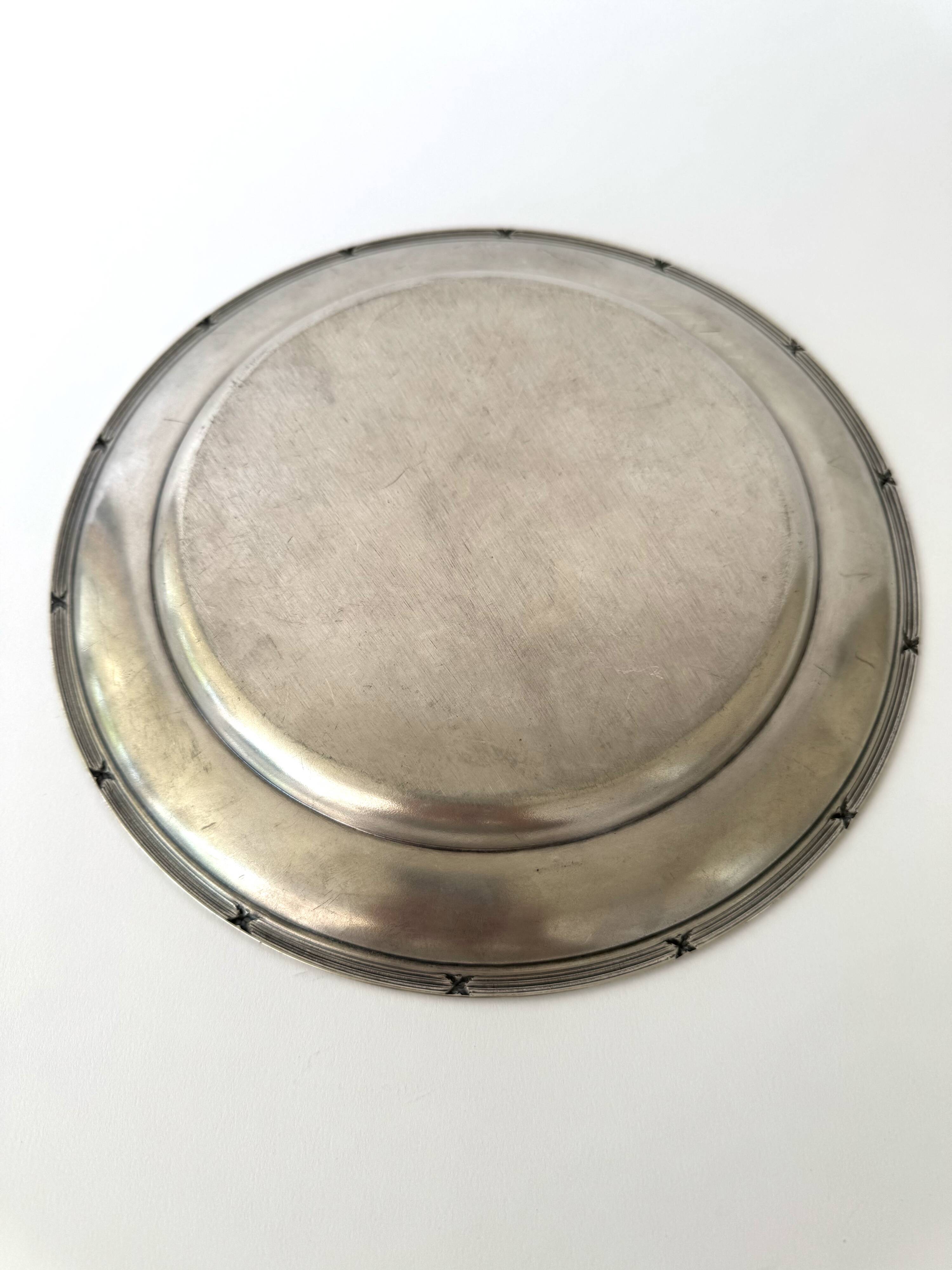 Vintage Silver Plated Serving Tray | Scandinavian Mid Century Style