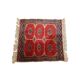 Hand-Knotted Square Rug – 63x61 cm