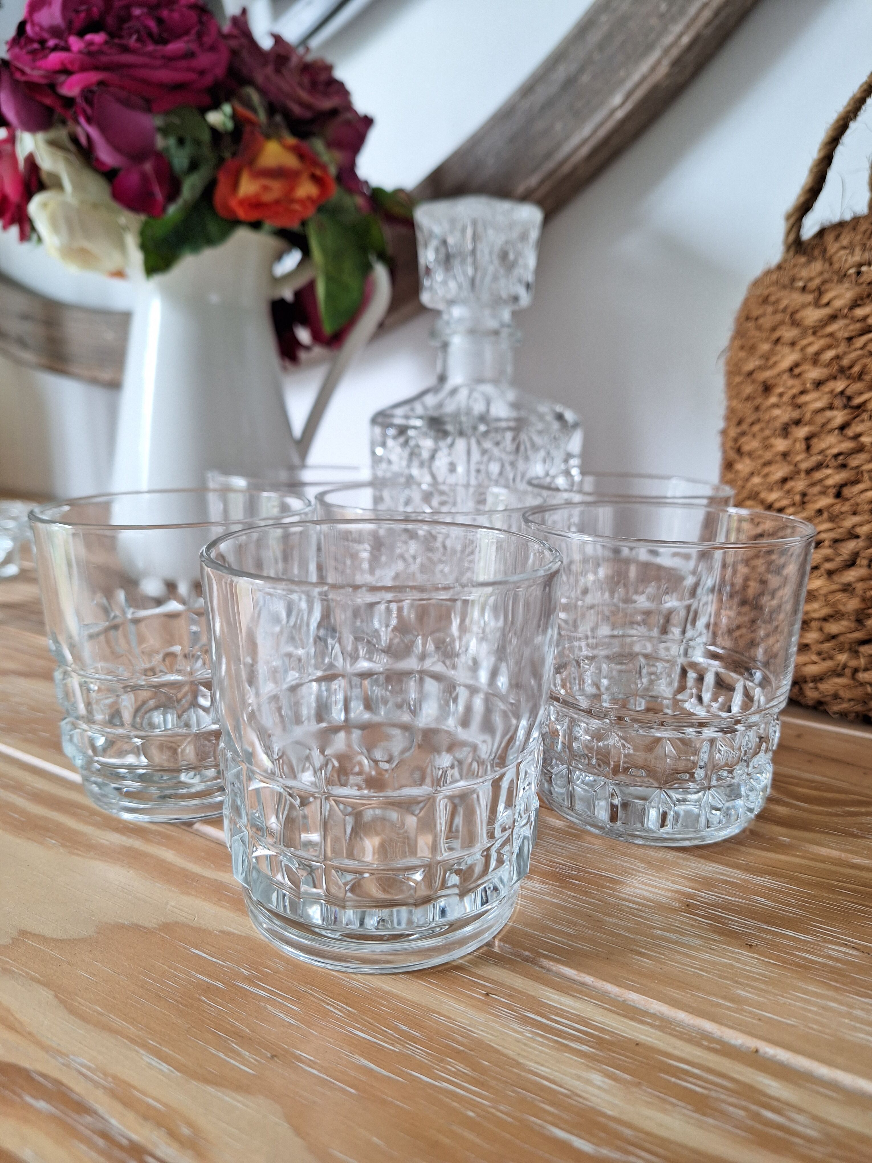 Art deco whiskey glasses