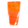 Orange glass vase, Danish design, 1960s, manufactured by Søholm