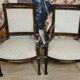 Paire de fauteuils époque Empire en acajou, datant du début du XIXᵉ siècle