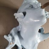 Vintage opaline globe sculptural wall light