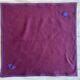 Nappe ancienne et ses 4  serviettes brodée AP - 132x150cm - coton