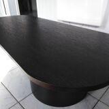 Table basse ovale pieds cylindre