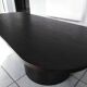 Oval coffee table with cylinder legs