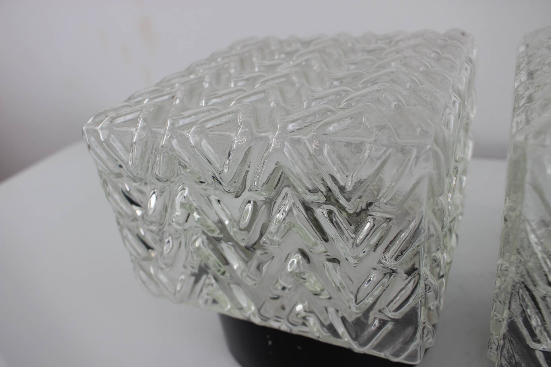 Pair of Mid-Century Wall or Sconces Lamps by Valasske Mezirici, 1960's