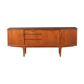 Retro teak 1960s Jentique mid century sideboard with folded handles