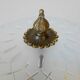 Vintage Art Deco Style Flush Mount Ceiling Light – Cut Glass & Brass.