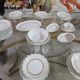 Important porcelain table service from Limoges, Raynaud manufacture.