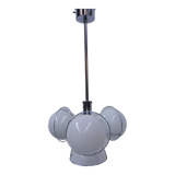 Vintage space age hanging lamp with 4 glass balls