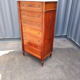Louis XVI marble top chest of drawers