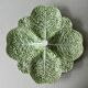 Four-wheeled cup in dabbling, cabbage leaves, Bordallo Pinheiro